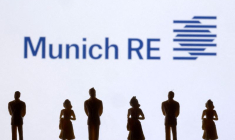 Le logo de Munich Re est visible sur cette illustration