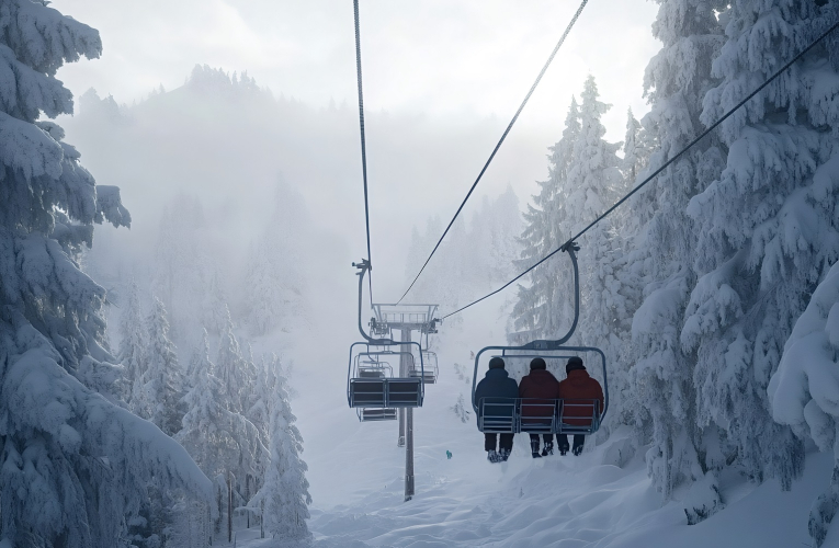 Le mal de ski est une variante de la «cinétose», un mot savant désignant aussi bien le mal de mer que le mal des transports. (crédit : Adobe Stock / photo générée par IA)