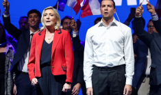 Rassemblement du parti d'extrême droite RN à Bordeaux