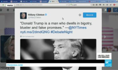 Le drôle de selfie d'Hillary Clinton