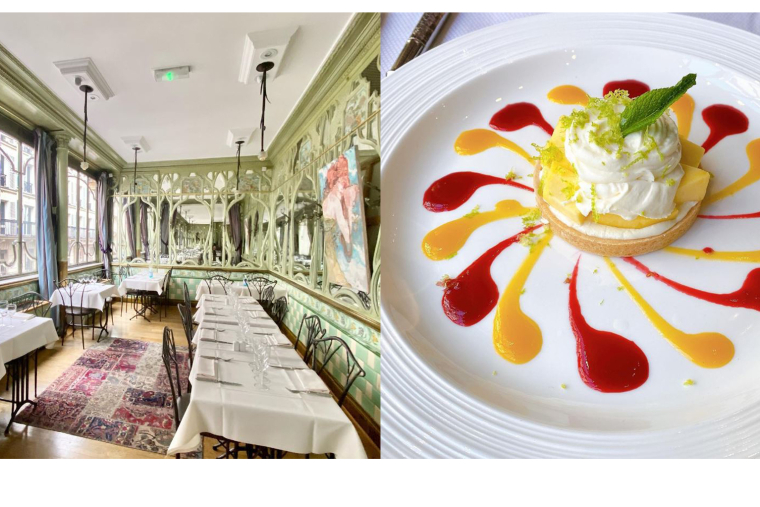 Découvrez 5 restaurants de la capitale qui nous transportent à la Belle Epoque. Crédit photos : captures Instagram @bouillon_racine