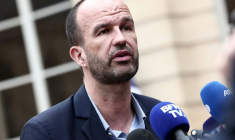 Le coordinateur de La France insoumise Manuel Bompard, à Paris, le 11 juin 2026 ( AFP / Behrouz MEHRI )