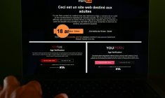 Les sites Youporn, Pornhub et Redtube ont été réactivés en France par leur propriétaire, après la suspension par la justice française de l'arrêté imposant aux plateformes pornographiques situées dans l'Union européenne de vérifier l'âge de leurs utilisateurs ( AFP / GABRIEL BOUYS )