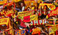 Les supporters de Lens mettent vraiment l'ambiance partout