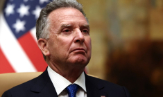 Steve Witkoff, envoyé américain pour le Moyen-Orient, à Riyad, le 18 février 2025 ( POOL / EVELYN HOCKSTEIN )