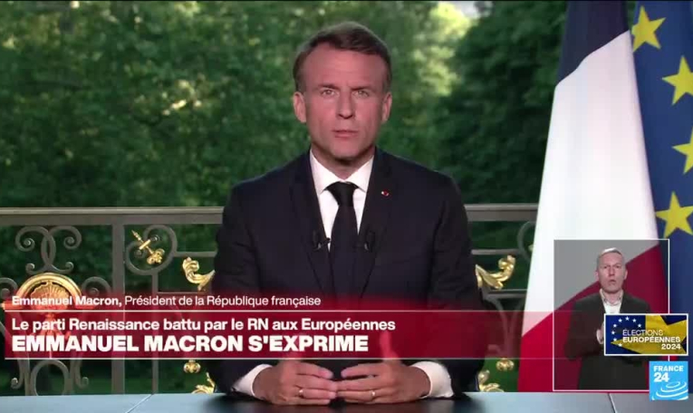 Emmanuel Macron dissout l'Assemblée nationale après la victoire de l'extrême droite aux européennes