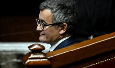 Le ministre de la Justice Gerald Darmanin, a l'Assemblée Nationale, à Paris, le 19 novembre 2025 ( AFP / JULIEN DE ROSA )