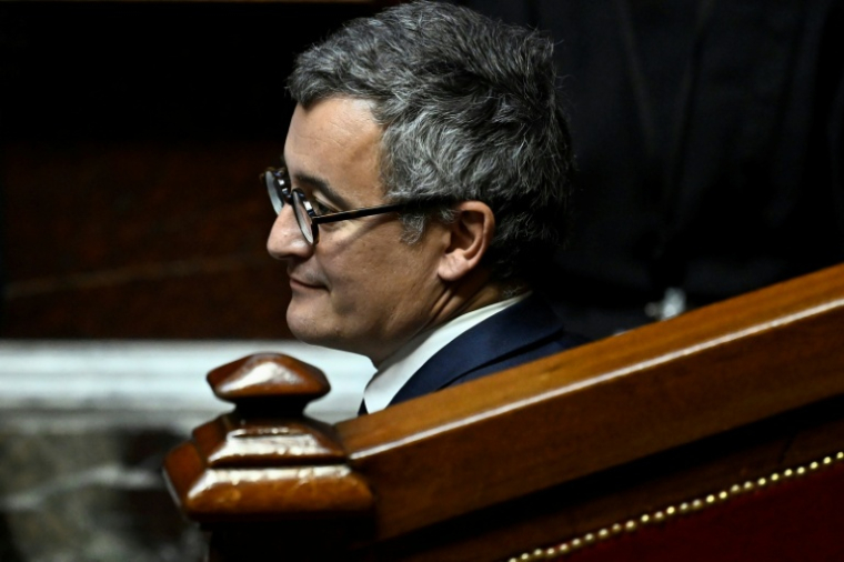 Le ministre de la Justice Gerald Darmanin, a l'Assemblée Nationale, à Paris, le 19 novembre 2025 ( AFP / JULIEN DE ROSA )
