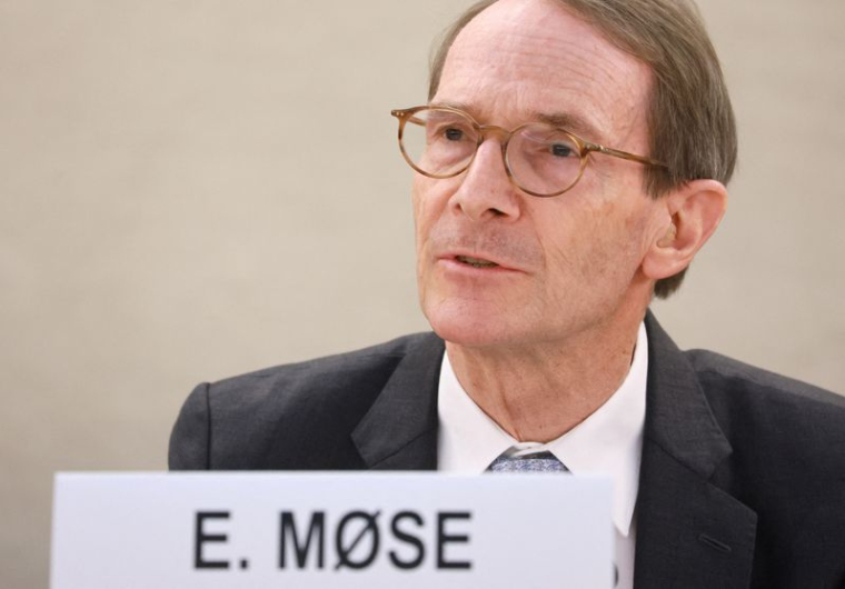 Erik Møse, président de la Commission internationale indépendante d'enquête sur l'Ukraine, aux Nations Unies à Genève