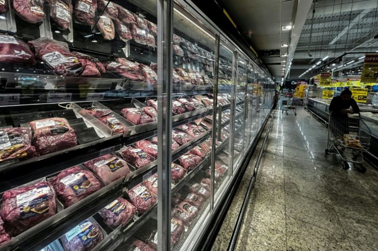 Le prix de la picanha a enregistré une hausse cumulée de près de 10% cette année, selon l'autorité statistique ( AFP / Nelson ALMEIDA )