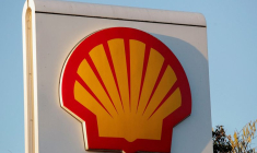 Photo d'archives du logo de Shell à une station-service