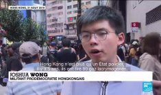 Hong Kong : le militant Joshua Wong condamné à une peine d'emprisonnement