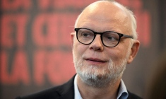 Édouard Philippe à Paris, le 26 février 2023. ( AFP / EMMANUEL DUNAND )