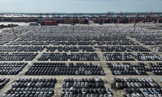 Des vehicules Volkswagen à Nanjing, en Chine, le 23 juin 2024. ( AFP / STR )