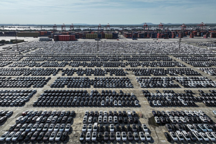 Des vehicules Volkswagen à Nanjing, en Chine, le 23 juin 2024. ( AFP / STR )