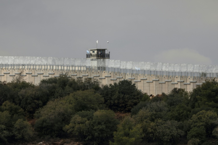 Poste de surveillance de la Force intérimaire des Nations unies au Liban (Finul), sur la frontière avec Israël le 16 novembre 2025 ( AFP / Jalaa MAREY )