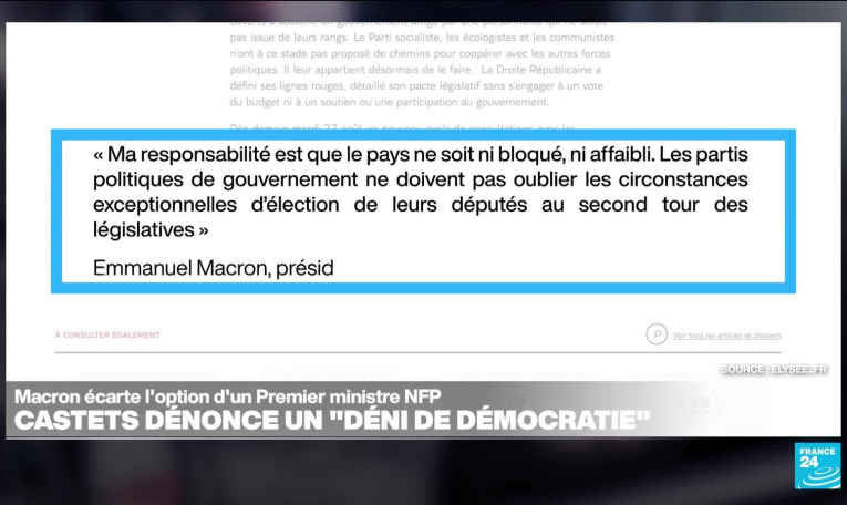 Nomination d'un Premier ministre : Emmanuel Macron ouvre un 2e round de concertations