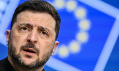 Volodymyr Zelensky, à Bruxelles, le 18 décembre 2025 ( AFP / JOHN THYS )