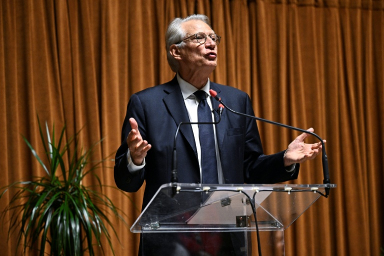 Dominique de Villepin le 27 mars 2026, à Paris ( AFP / JULIEN DE ROSA )