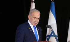 Le Premier ministre israélien Benjamin Netanyahu, le 16 octobre 2025 à Jérusalem ( POOL / Alex KOLOMOISKY )