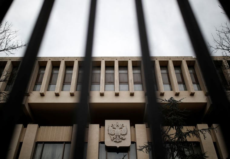 Vue générale de l'ambassade de Russie à Paris