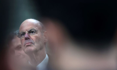 French Economy Minister Lombard at Alstom's Aytre plant, near La Rochelle