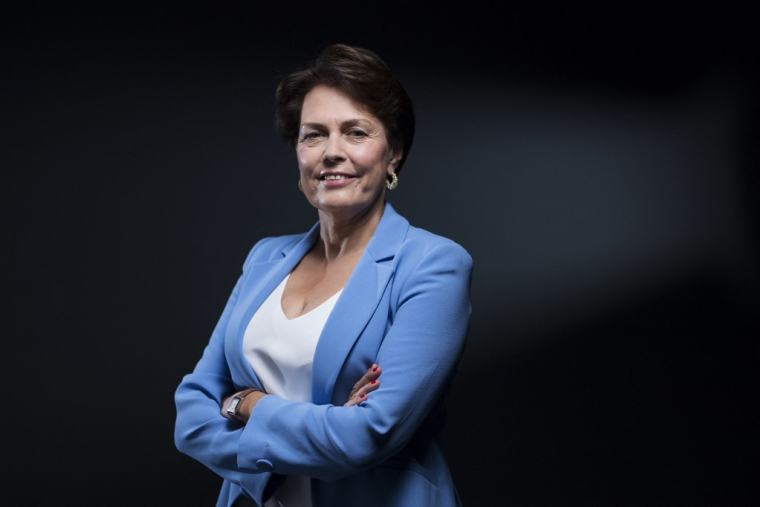 Véronique Bédague à Paris, le 19 juillet 2023. ( AFP / JULIEN DE ROSA )