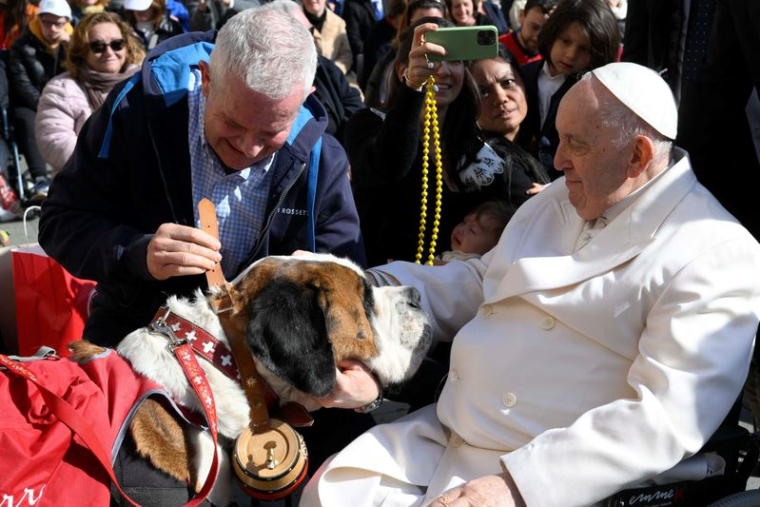 Le pape François tient l'audience générale au Vatican