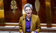 Sandrine Rousseau à Paris,; 6 février 2023. ( AFP / LUDOVIC MARIN )