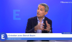 "Notre cours de bourse a doublé depuis 2 ans et il a encore du potentiel! " selon Benoit Bazin, PDG de Saint-Gobain