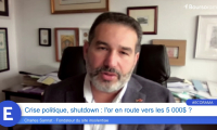 Crise politique, shutdown : l'or en route vers les 5 000$ ?