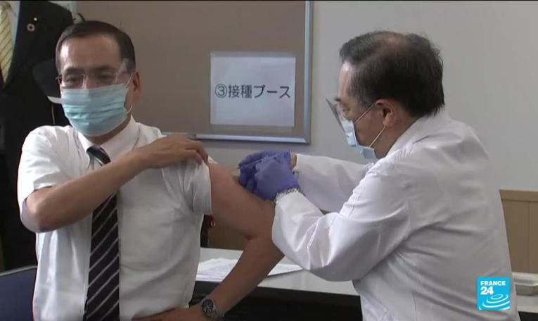 Covid-19 au Japon : lancement de la campagne de vaccination, à 5 mois des Jeux Olympiques