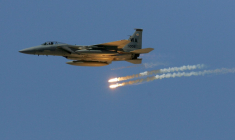 Un chasseur F-15 Eagle en démonstration, dans le Nevada, en 2007 (illustration) ( Getty Images North America / ETHAN MILLER )