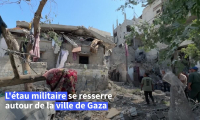 Destruction à Gaza-ville, cible de bombardements israéliens intenses