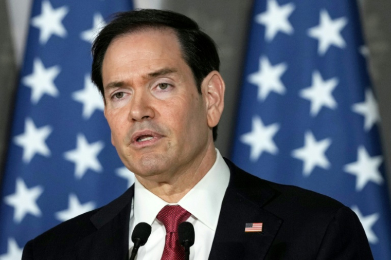 Le secrétaire d'Etat américain Marco Rubio, le 26 mai 2026 à New Delhi, en Inde ( POOL / Julia Demaree Nikhinson )