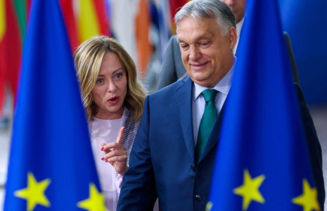 Viktor Orban et Giorgia Meloni assistent au sommet des dirigeants de l'Union européenne à Bruxelles