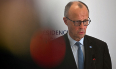 Friedrich Merz à Nicosie, à Chypre, le 24 avril 2026. ( AFP / NICOLAS TUCAT )