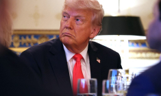 Donald Trump à Washington, aux États-Unis, le 16 avril 2025. ( GETTY IMAGES NORTH AMERICA / WIN MCNAMEE )