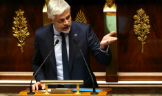 Laurent Wauquiez, président du groupe parlementaire Droite Républicaine à l'Assemblée nationale, le 14 octobre 2025 à Paris ( AFP / Thomas SAMSON )