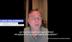 Flavio Bolsonaro dit avoir quitté le Brésil pour fuir une "persécution"