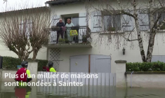 Inondations: à Saintes, la Croix-Rouge approvisionne les personnes isolées