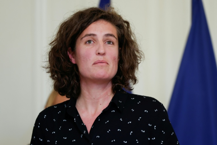 L'ancienne joueuse de tennis française Angélique Cauchy à Paris, le 18 novembre 2024 ( AFP / Ian LANGSDON )