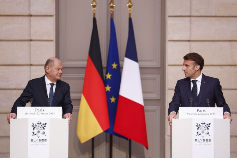 German Chancellor Olaf Scholz visits Paris