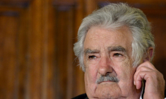 José "Pépé" Mujica, à Rome, le 28 mai 2015 ( AFP / TIZIANA FABI )