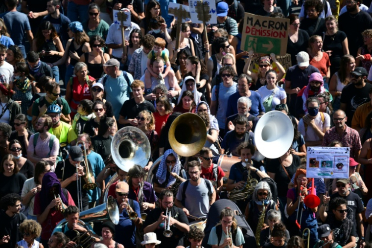 Manifestation à Lyon, le 18 septembre 2025 ( AFP / OLIVIER CHASSIGNOLE )