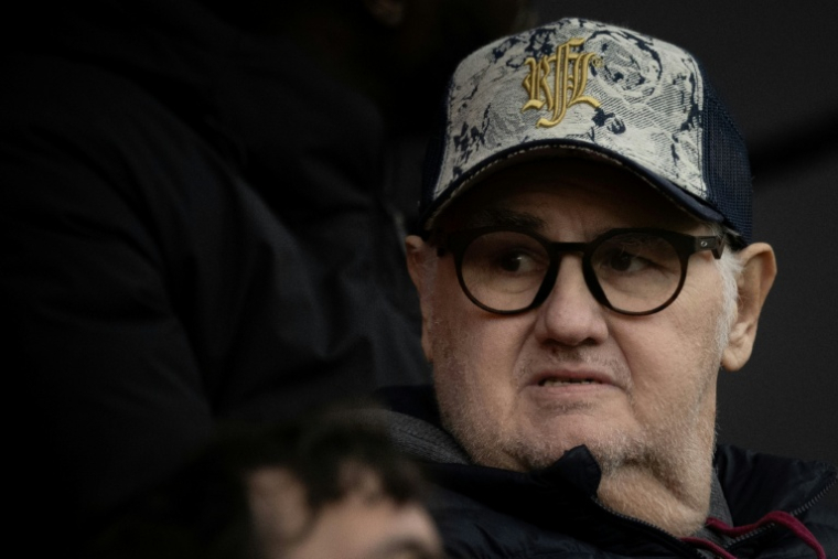 Pierre Ménès, lors d'une match, Rennes, 29 octobre 2023 ( AFP / Lou Benoist )