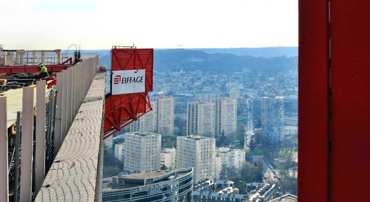 Le titre de la major du BTP perd 18% sur un an. (© Eiffage)