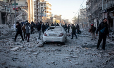 Téhéran, en Iran, après une frappe israélienne, le 3 mars 2026.  ( ISNA / MAJID KHAHI )