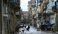 Une rue de La Havane, le 17 mars 2026 ( AFP / YAMIL LAGE )