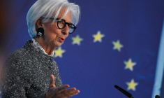 Christine Lagarde au siège de la BCE à Francfort
